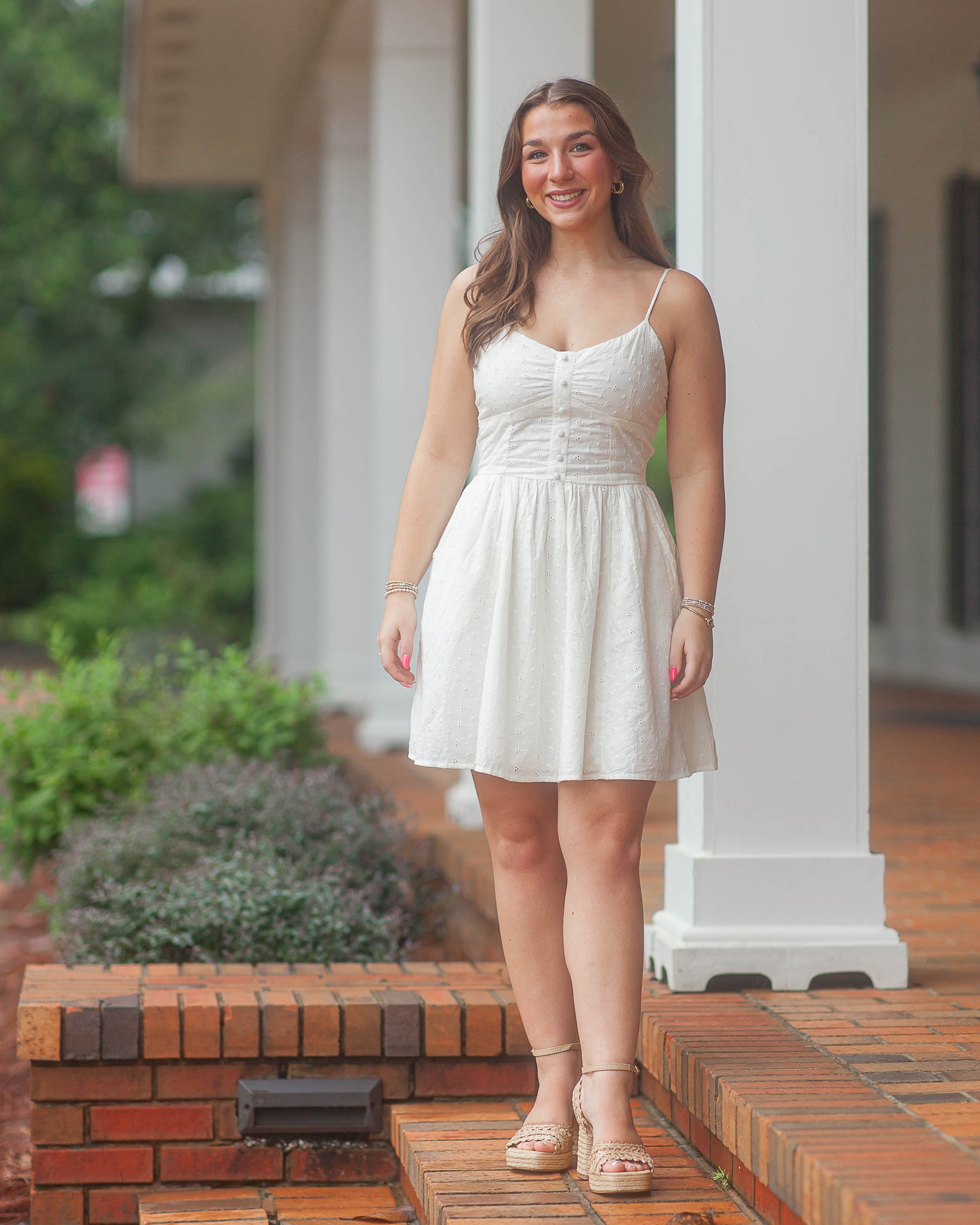 Barbara Mini Dress-Gardenia