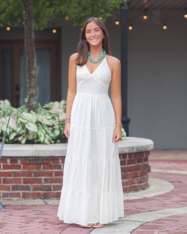 Majorca Maxi Dress-Gardenia