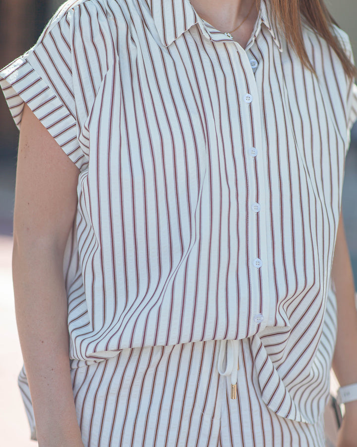 Poolside Lounge Shirt-Brown