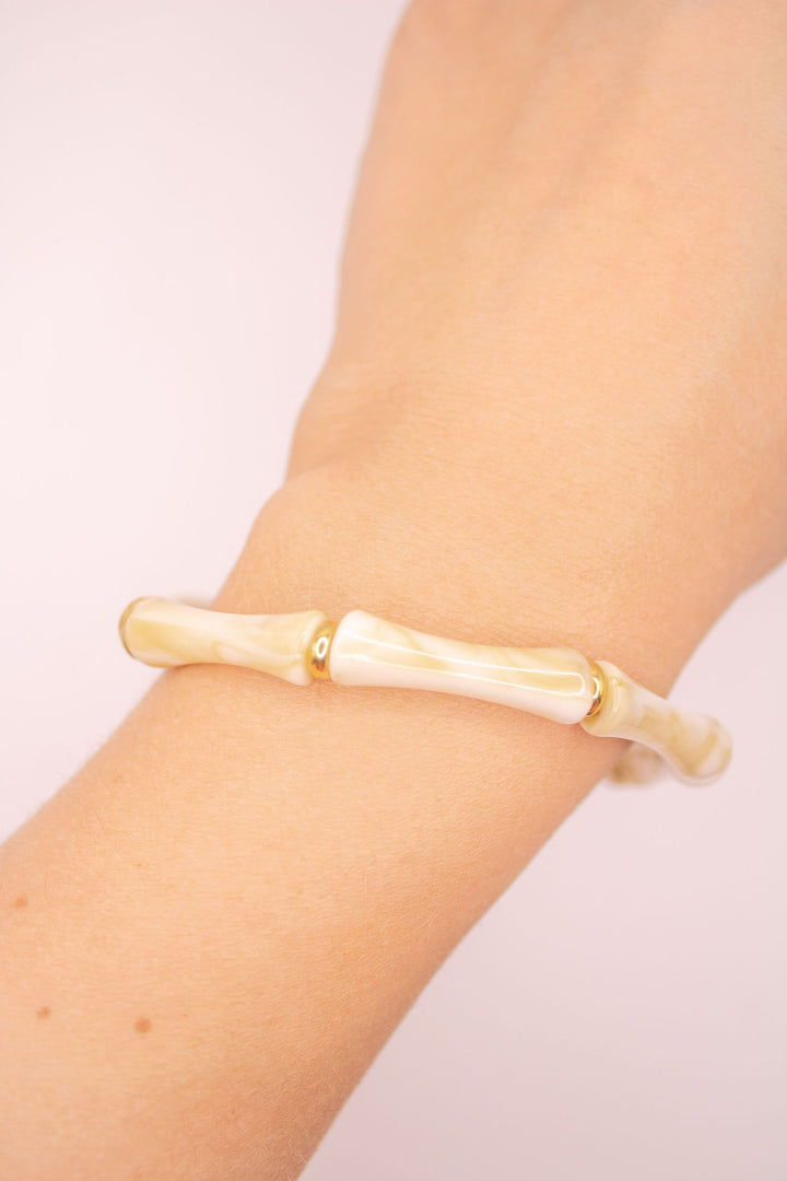Zola Bamboo Bracelet-Ivory