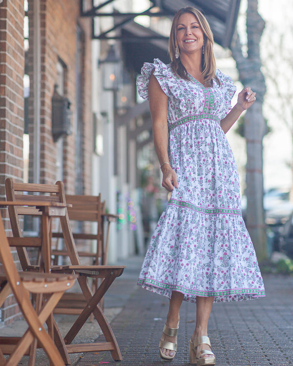 Shiloh Midi Dress-Sweet Pea