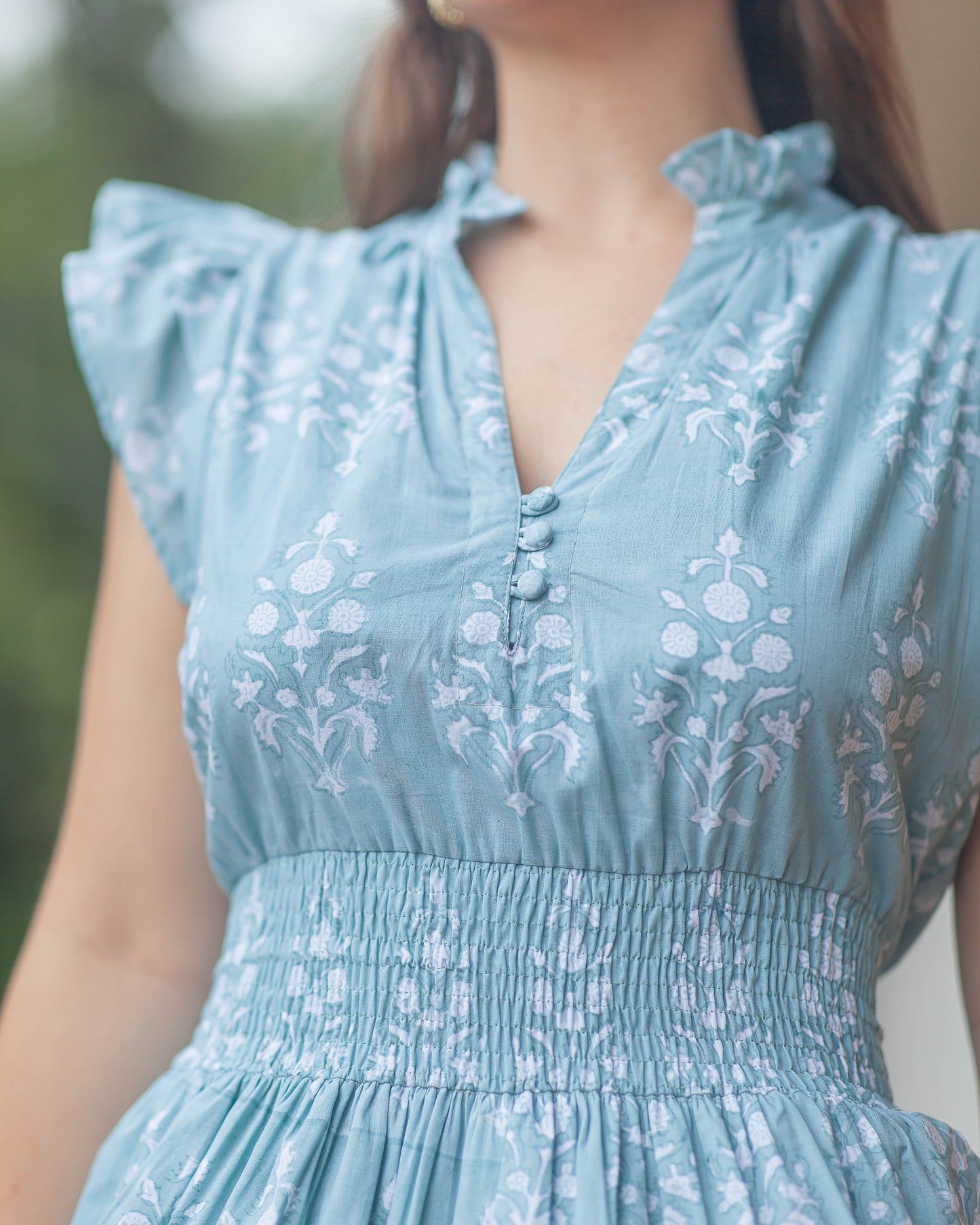 Daphne Mini Dress-Lagoon