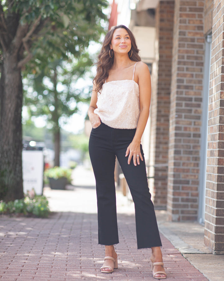 Bridget Bootcut Jeans-Black Coated