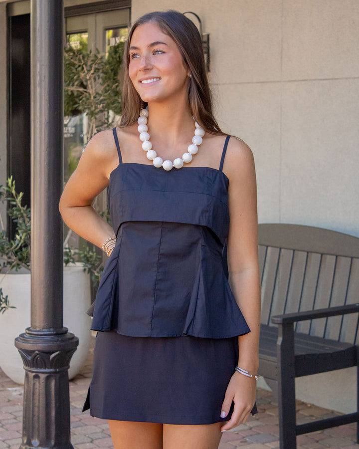 Becca Fit and Flare Tank-Black