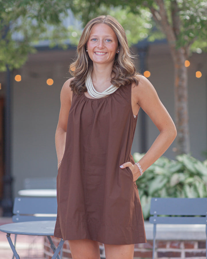 Murphy Swing Dress-Espresso