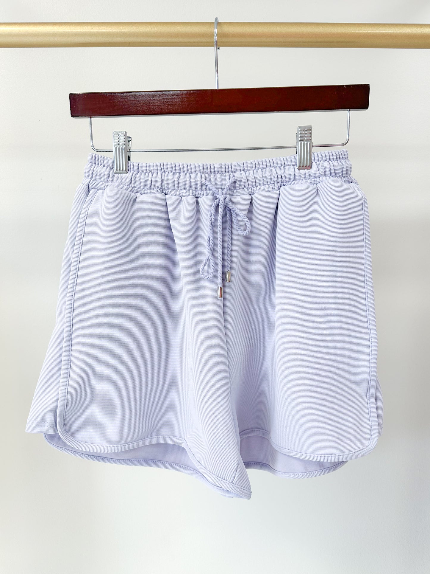 Taylor Drawstring Shorts-Lavender