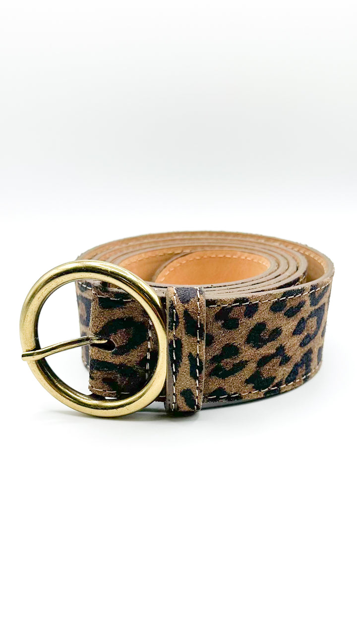 Leather Belt-Leopard