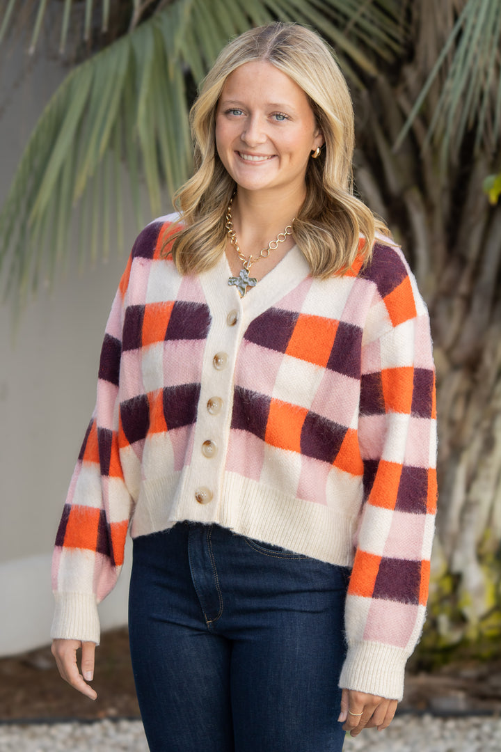 Viola Cardigan-Rose