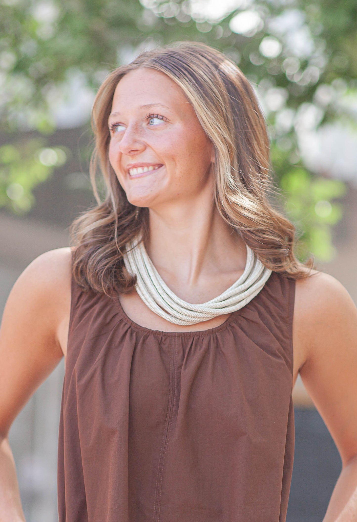 Lillian Rope Necklace-Champagne