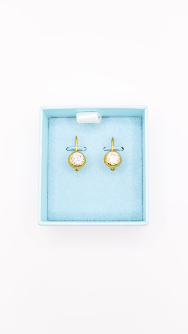 HART Bezel Drop Earrings