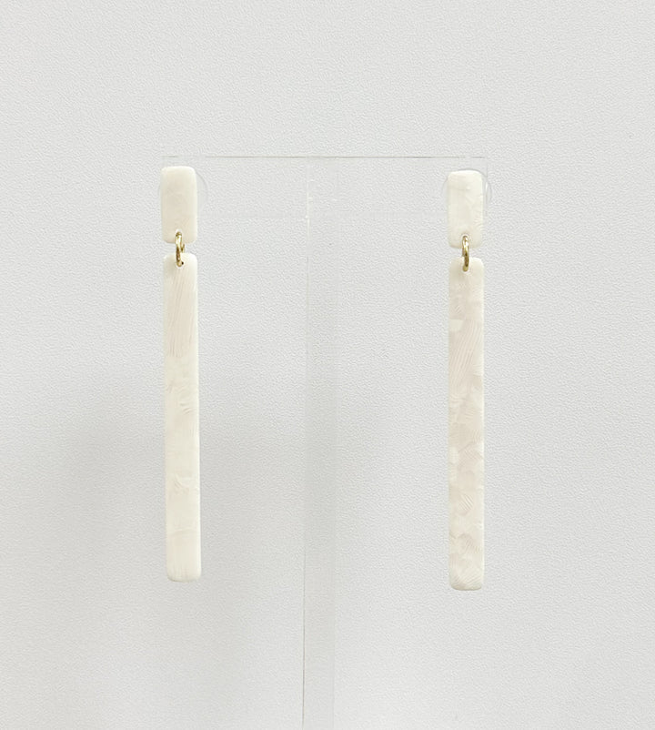 Keli Earrings-White Shell