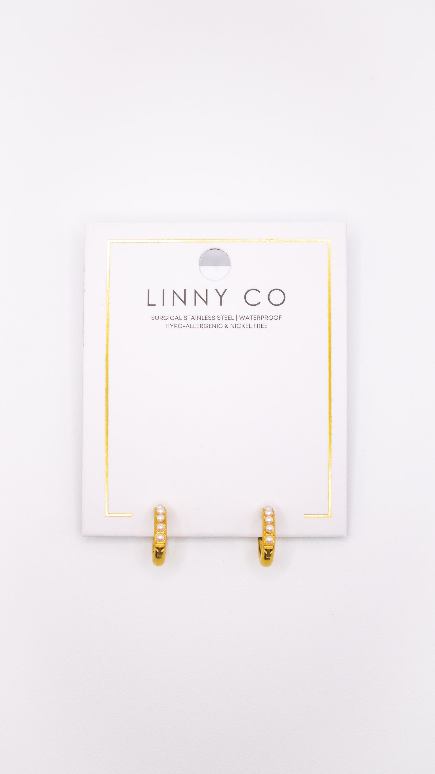 Scarlett Pearl Huggie Hoops