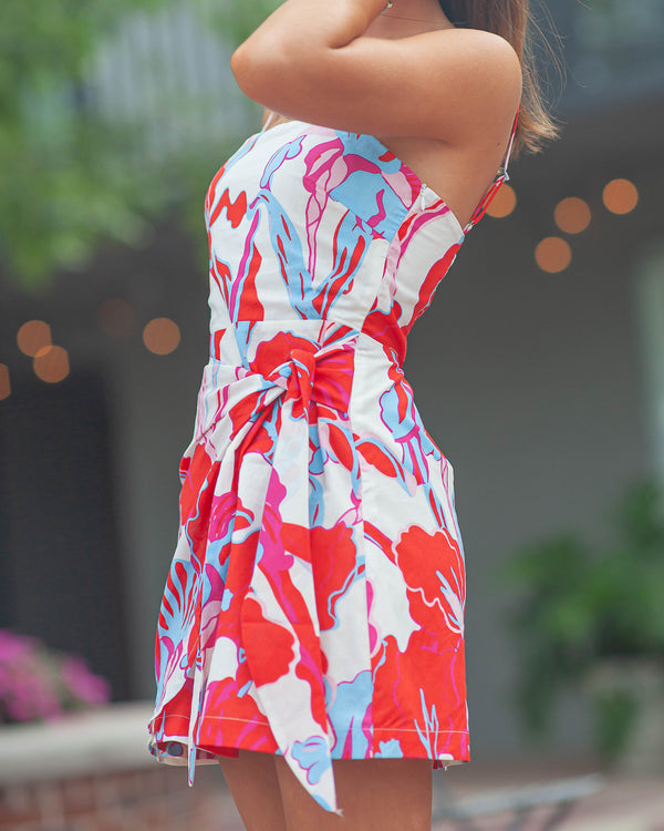 Samantha Mini Wrap Dress-Multi