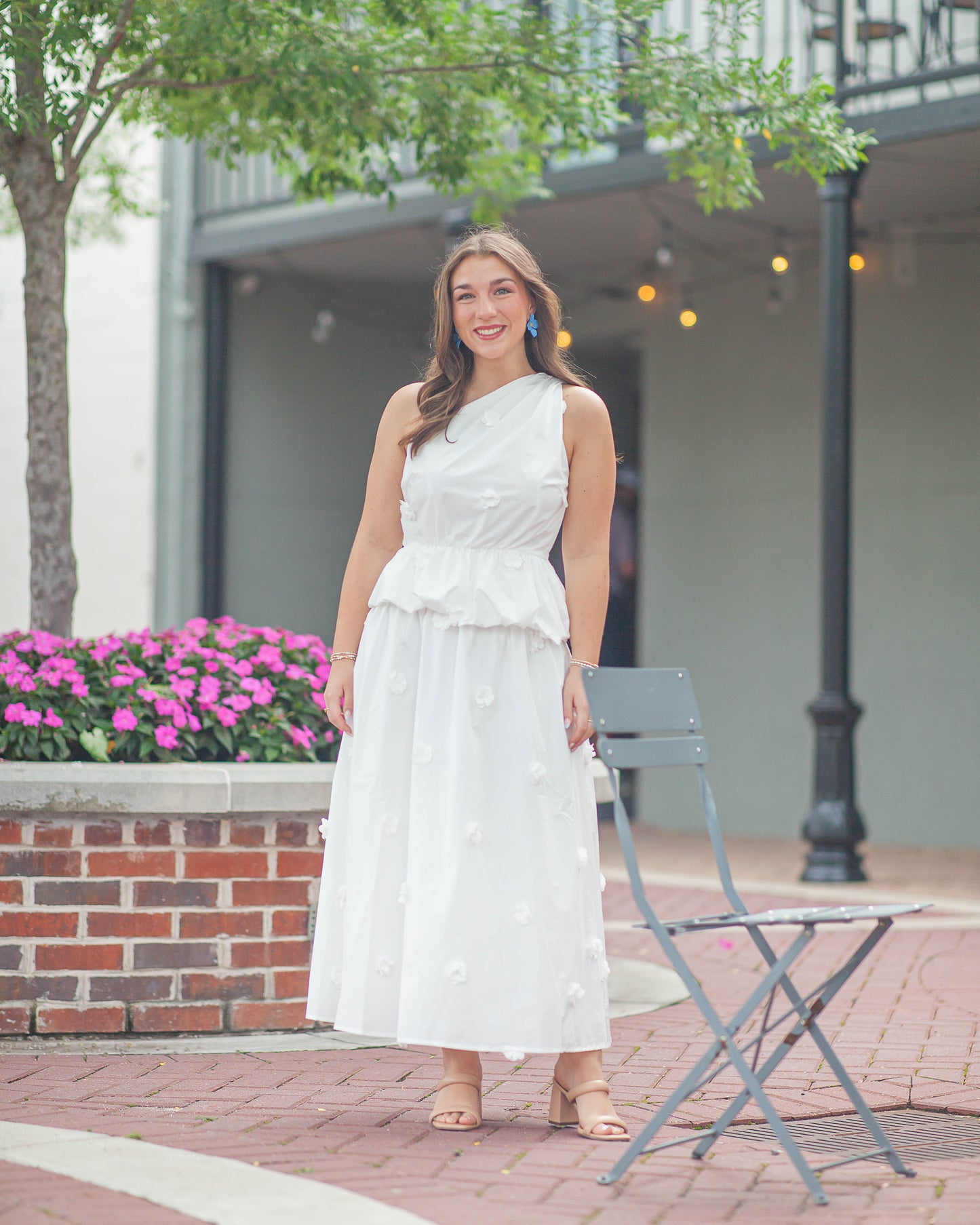 Milani Drop Waist Skirt-White