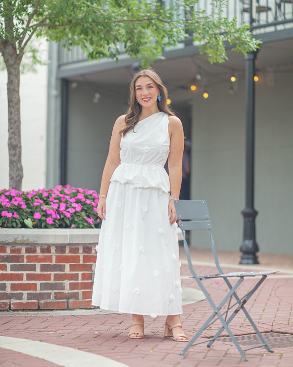Milani Drop Waist Skirt-White
