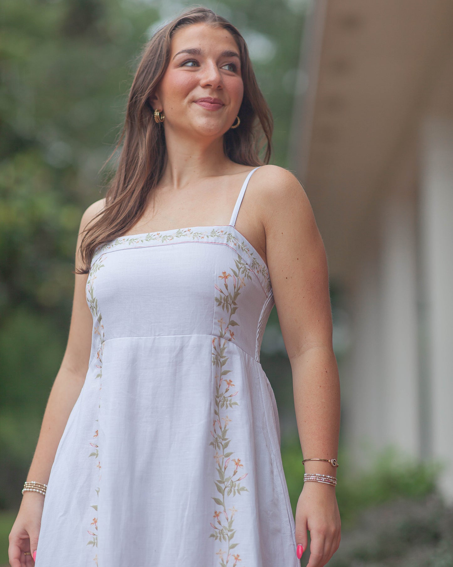 Cleo Maxi Dress-Ivory Vine
