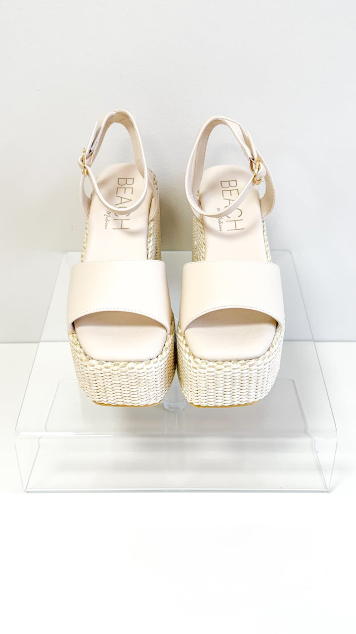 Arden Platform Heels-Ivory