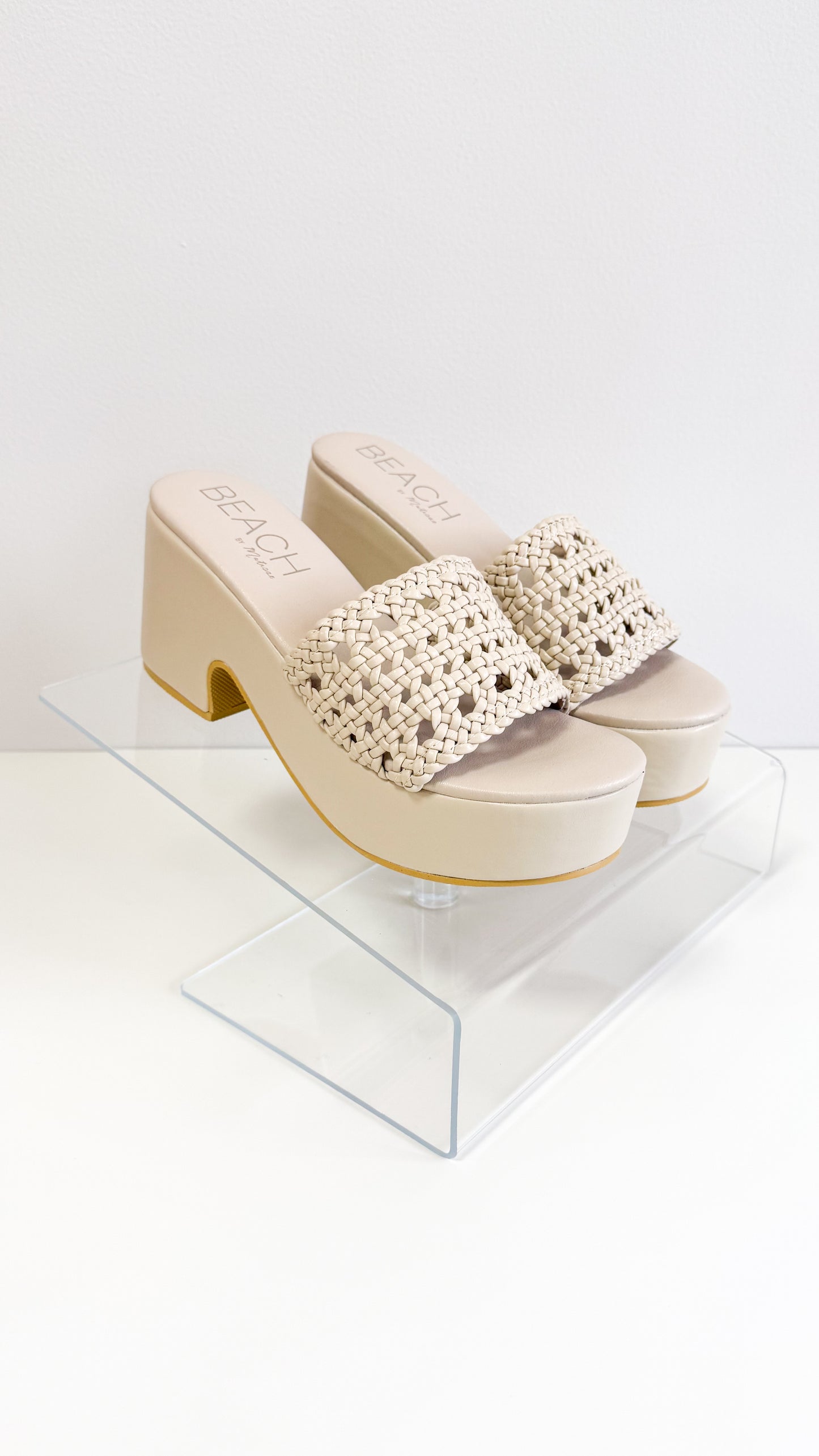 Cove Platform Heels-Natural