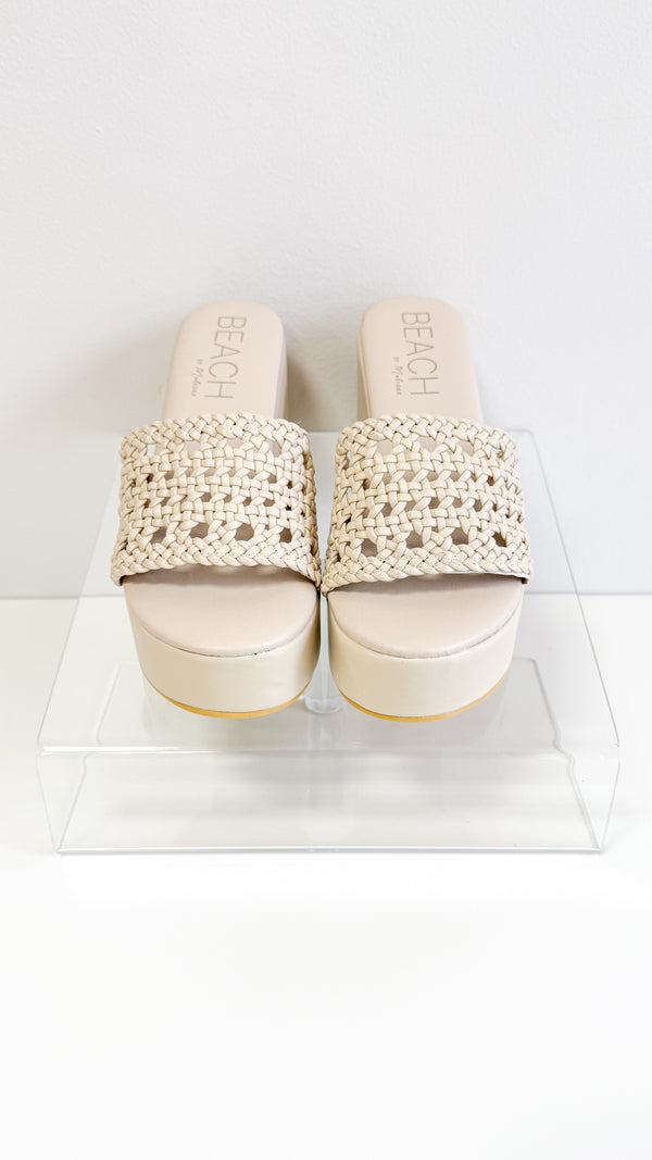 Cove Platform Heels-Natural