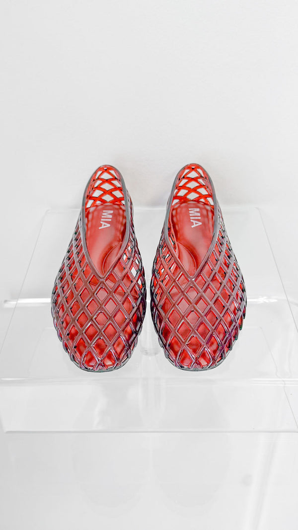 Bali Jelly Flats-Burgundy