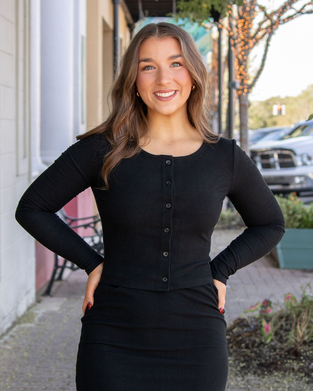 Del Rey Cardi-Black