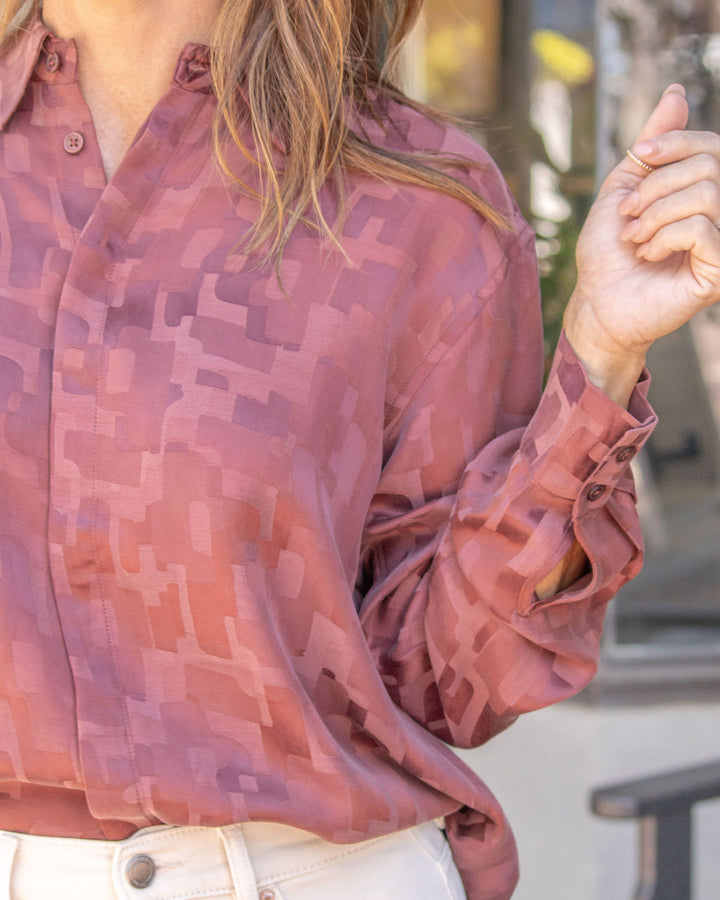 Eva Cut Out Back Top-Plum
