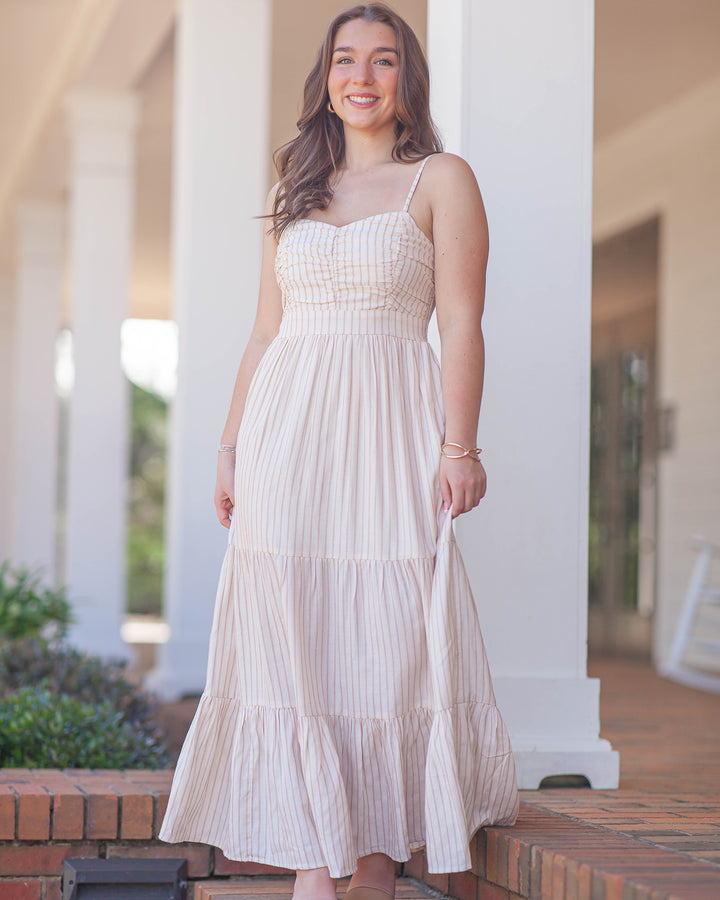 Camrie Midi Dress-Sand