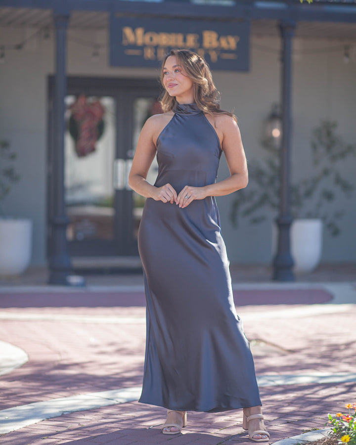 Lara Maxi Dress-Grey