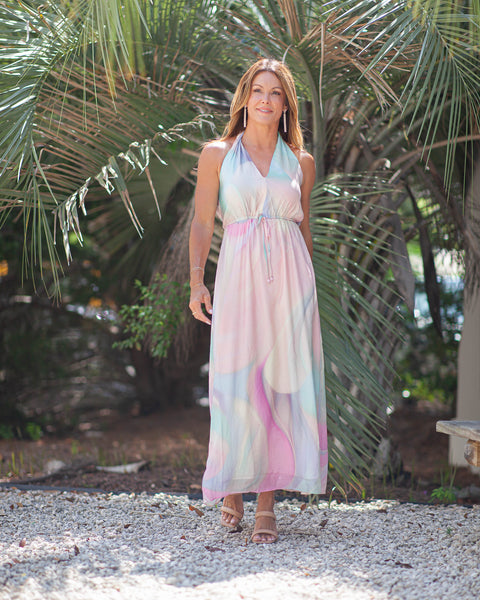 pastel maxi dress Crawford Dress-Pastel – Sadie's of Fairhope Luxury Ombre Wedding Dress color:Snow White YGroup_Y25389T this flowy dress captures