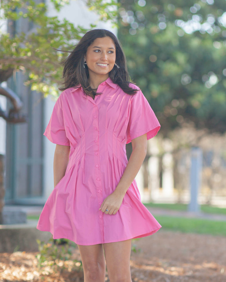 Twyla Dress-Taffy Pink