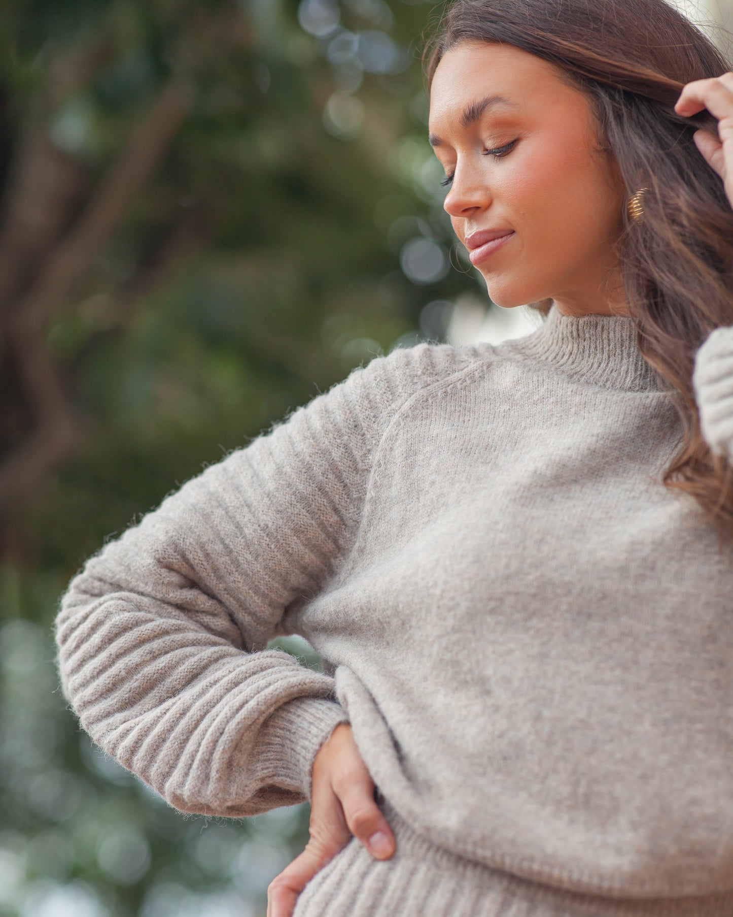 Kat Sweater-Heathered Oat