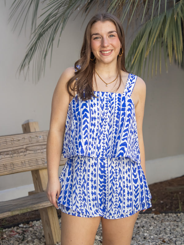 Hallie Shorts-Cobalt Trail