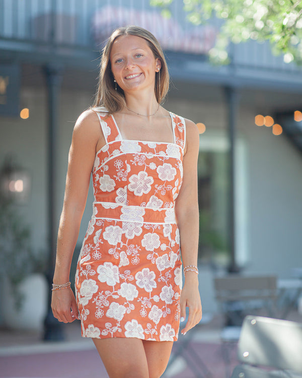 Hennie Dress-Terracotta