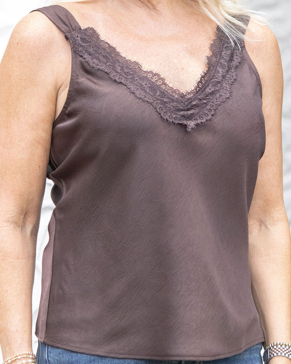 Penelope Lace Tank-Java