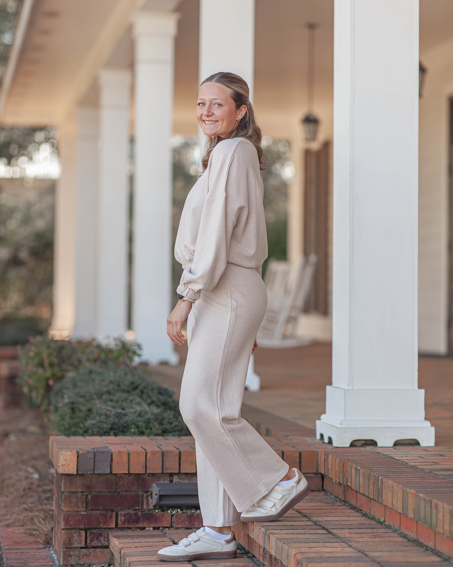 Locket Knit Pants-Oatmeal