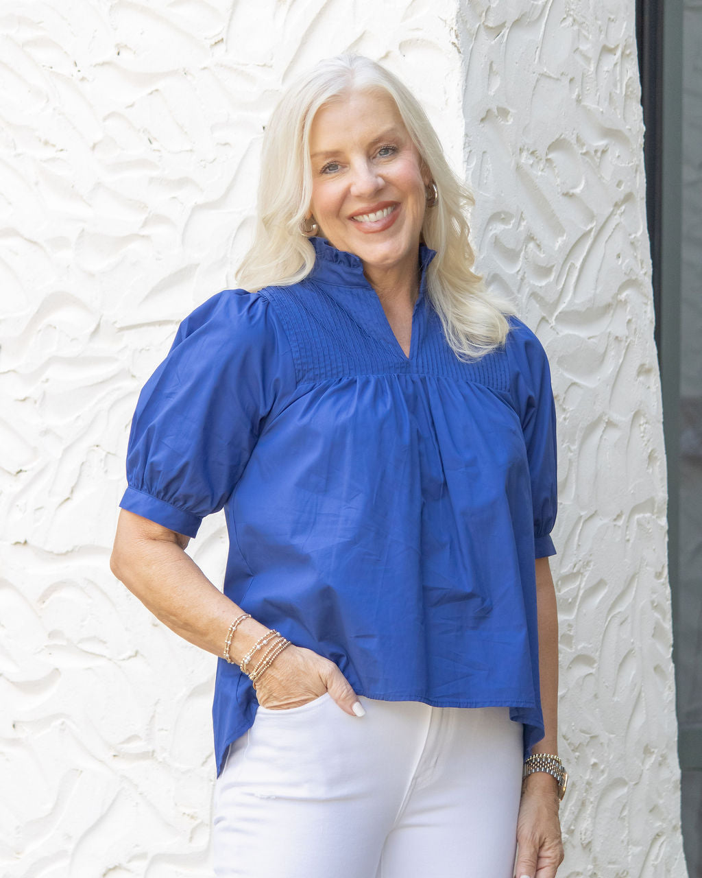 Valerie Pintuck Top-Navy