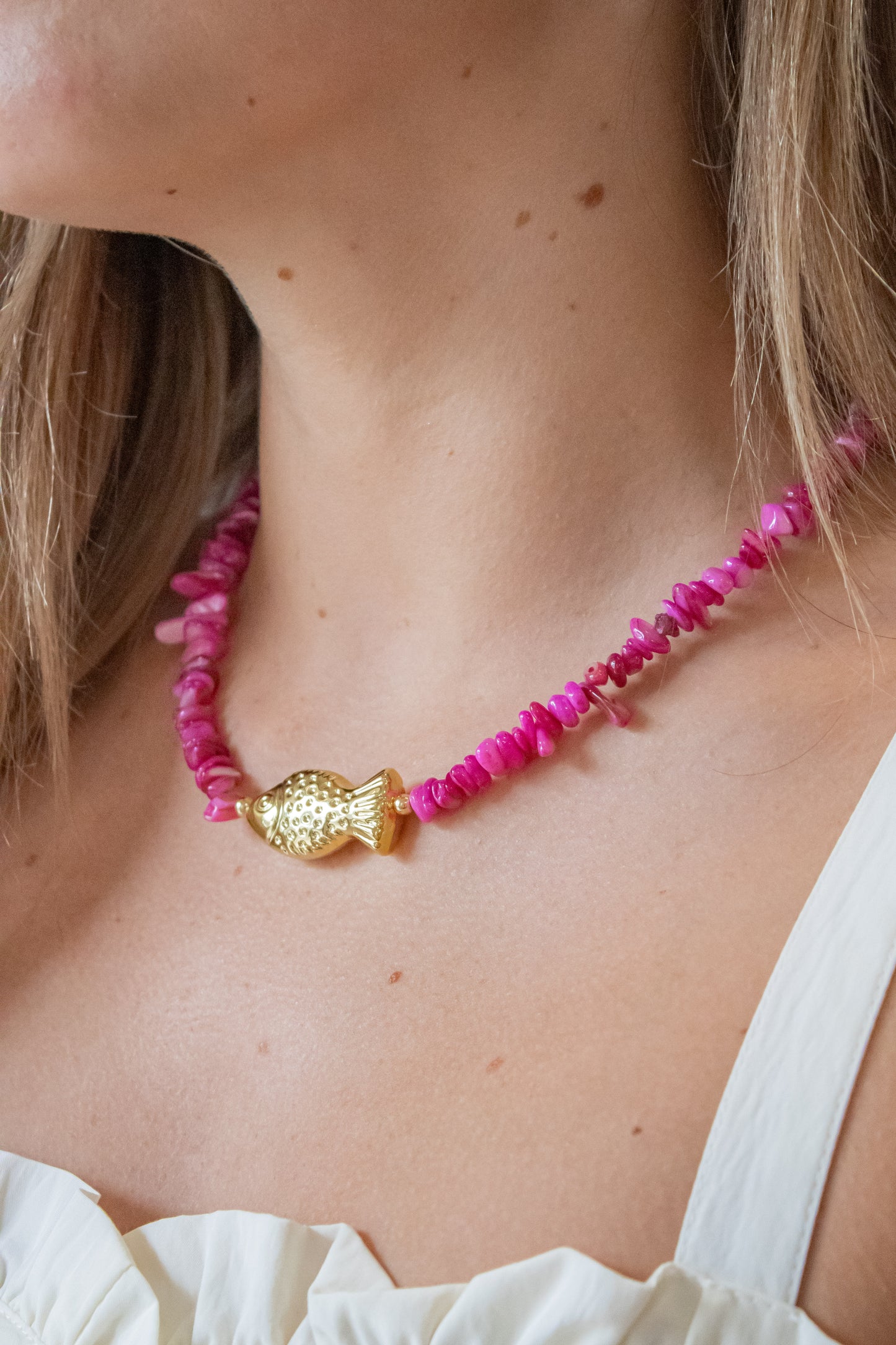 Ocean Necklace-Fuchsia