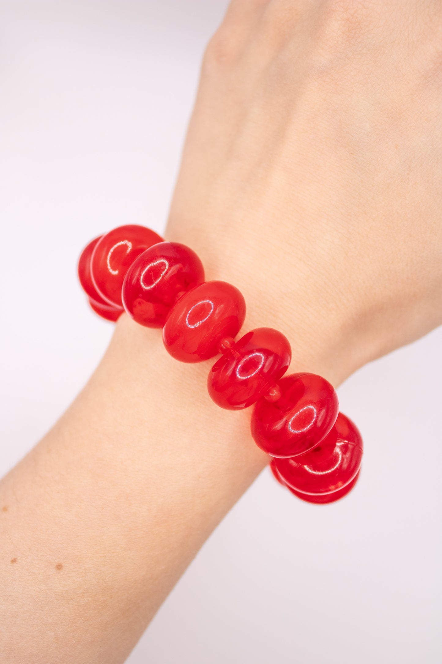 Sugar Bead Bracelet-Red