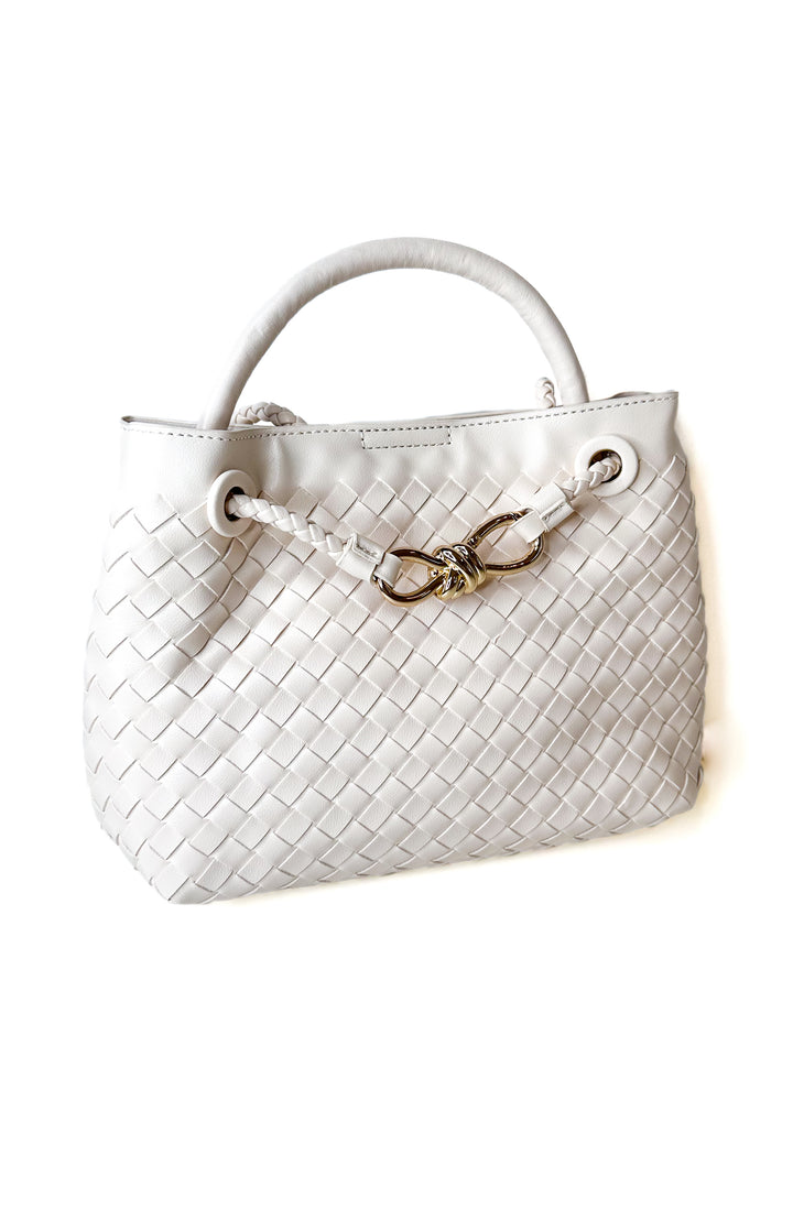 Blakely Woven Crossbody-Ivory