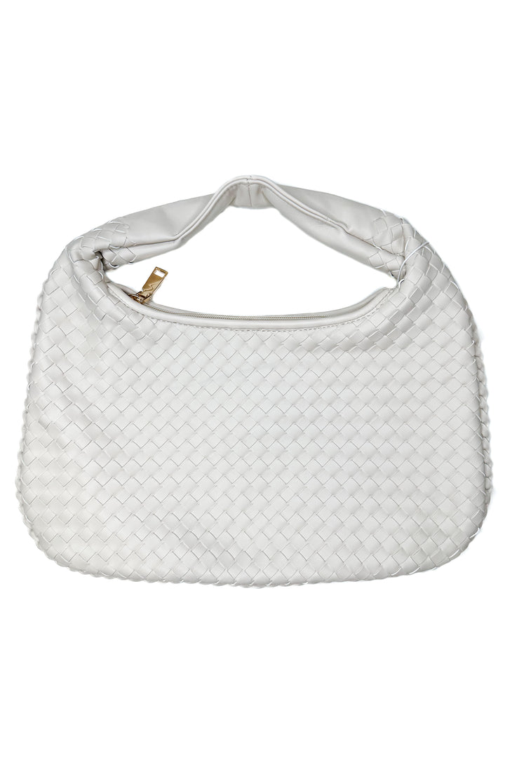Adela Woven Hobo Bag-Oat