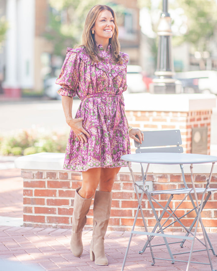 Autumn Mini Dress-Wallflower