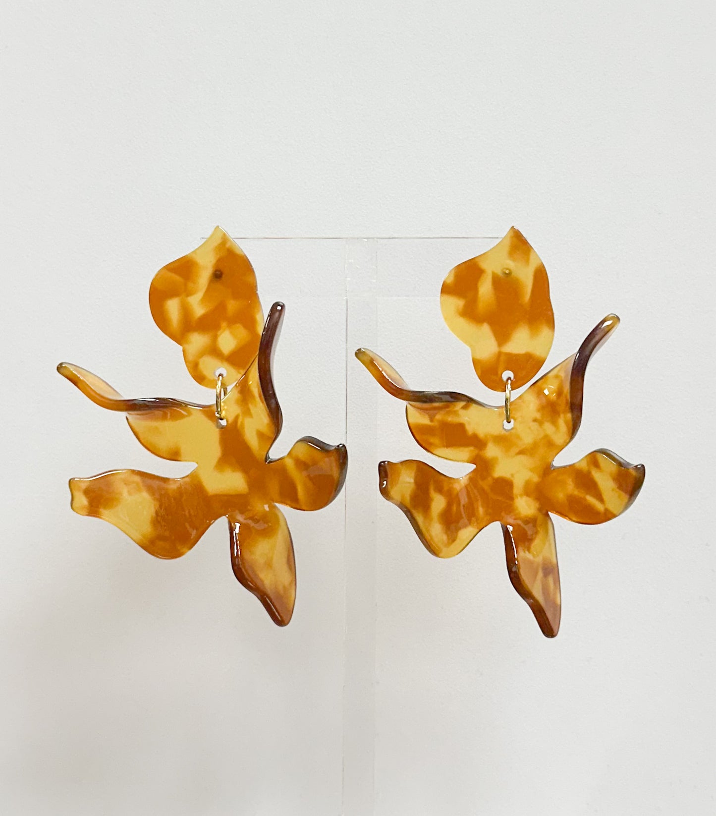 Flora Earrings-Caramel