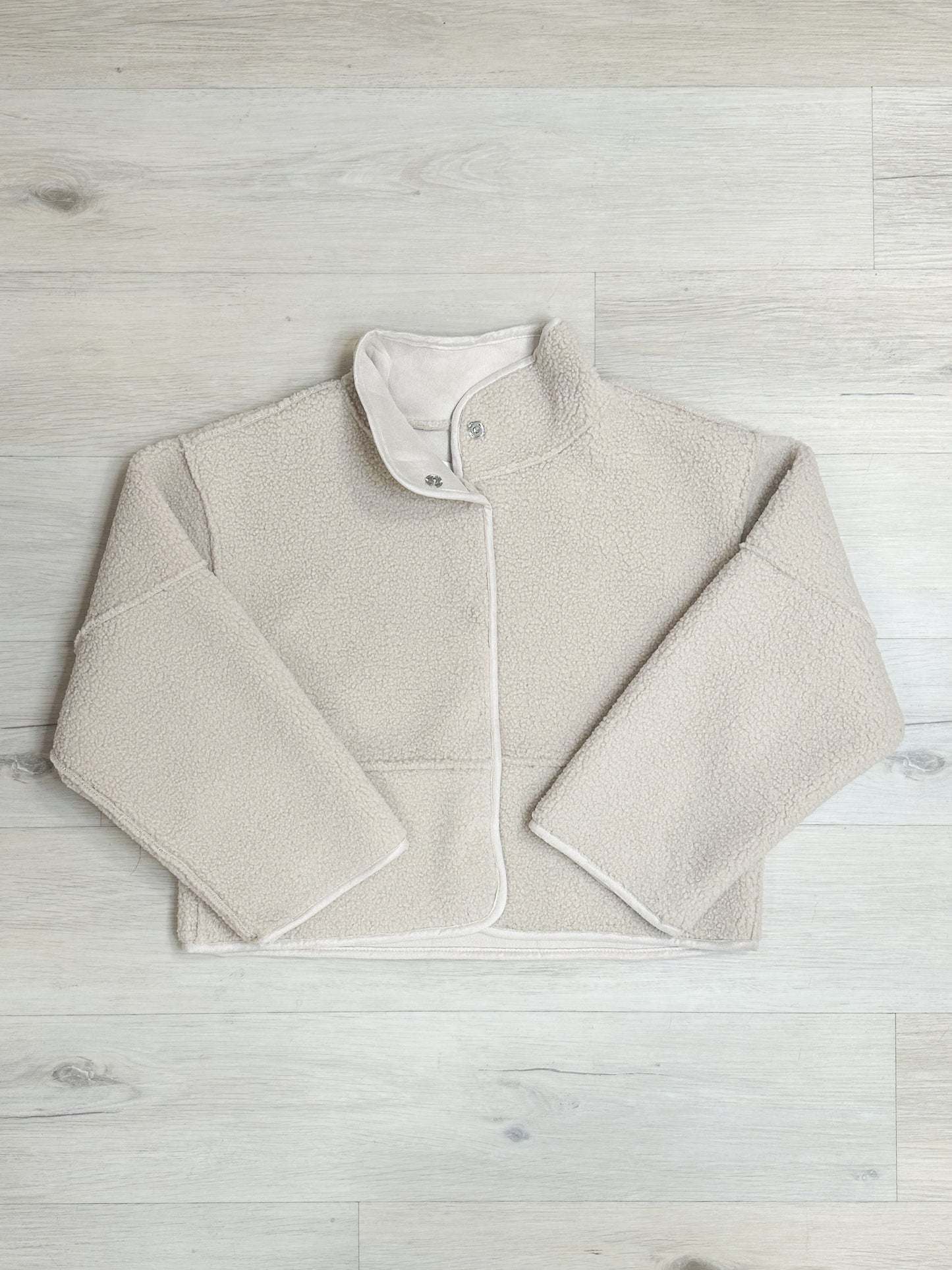 Jamie Fleece Jacket-Natural