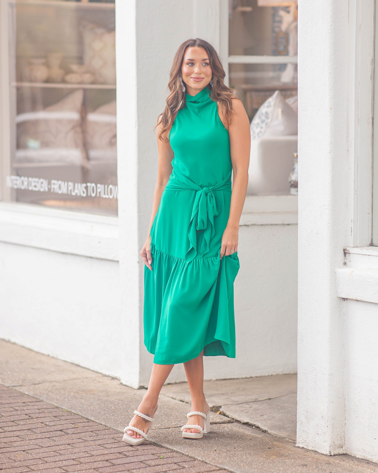 Bowden Dress-Green