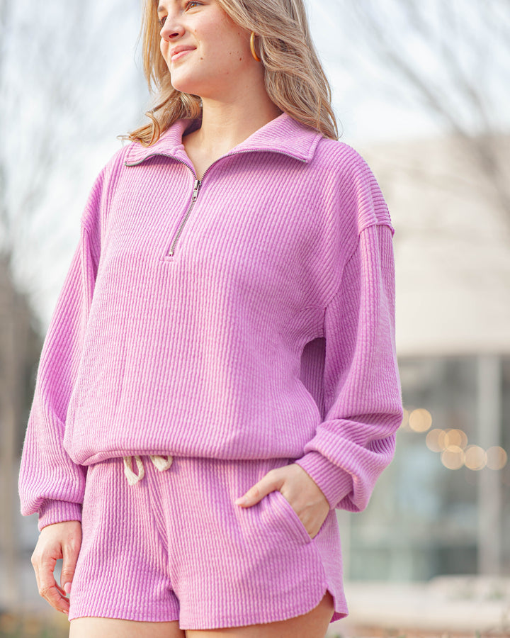 Half Zip Pullover-Ultra Violet